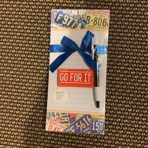 “GO FOR IT” Magnetic Notepad & Pen!